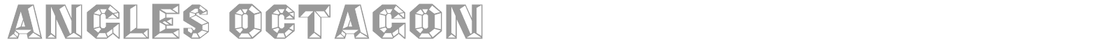 Angles Octagon font preview
